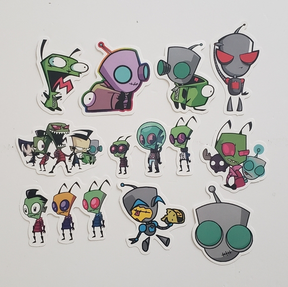 🔮3/$15 50pcs Invader Zim Stickers - Picture 3 of 7